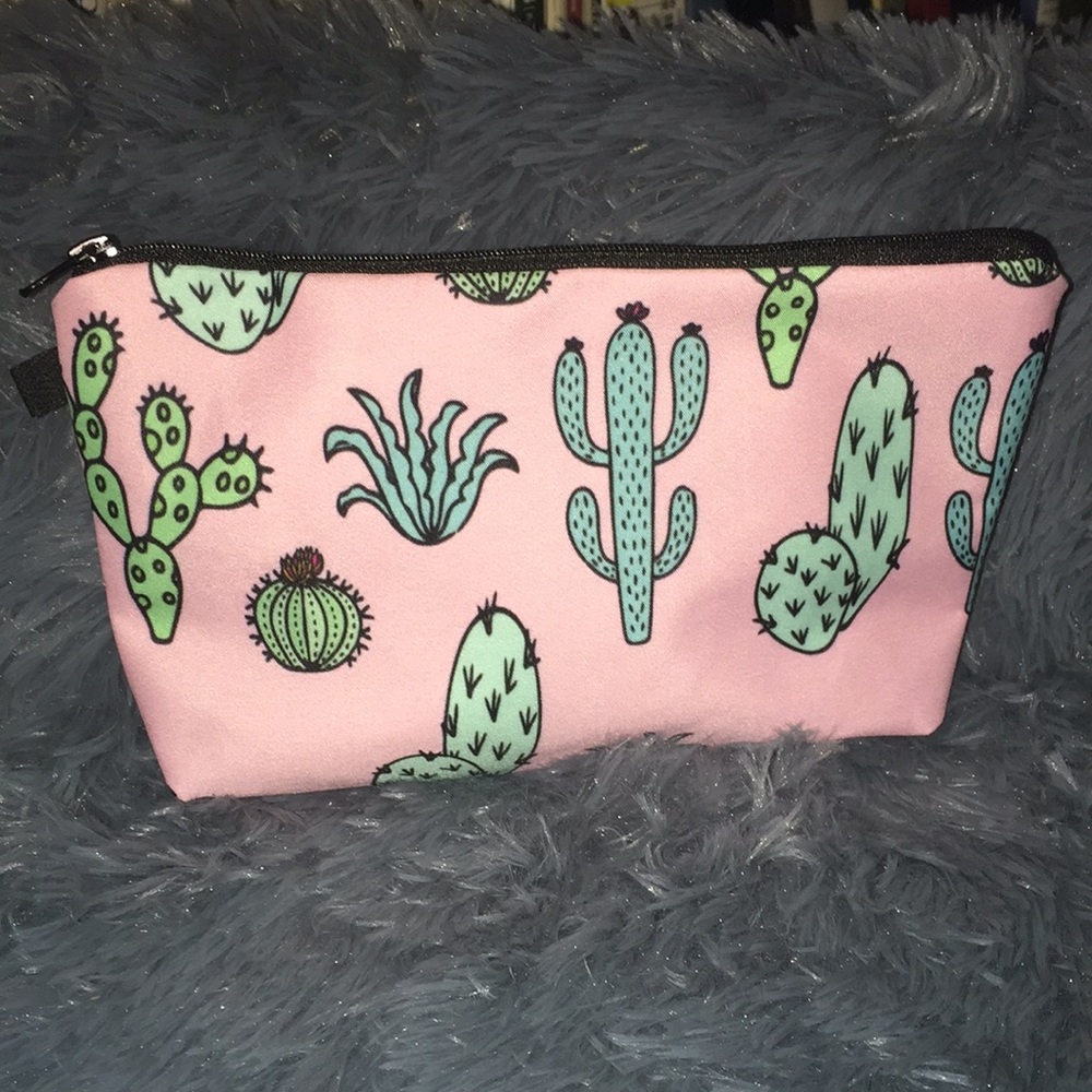 Cactus Makeup Bag Hand Purse - *Cute* Brand New!